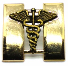 Spilla cappello distintivo sciabole insegna ufficiale capitano medico grado US Army Cav