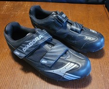 Scarpe da ciclismo uomo Diadora taglia EU 44 US 10 Shimano SPD 2 bulloni tacchetti usate in ottime condizioni