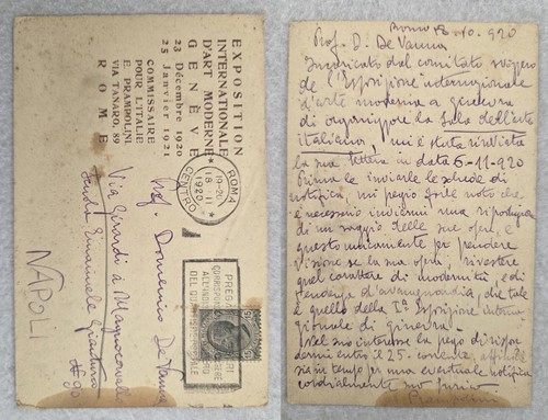 Cartolina futurismo prampolini - cartolina,