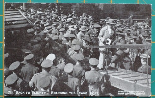 Vecchia cartolina ww1 ritorno - cartolina,