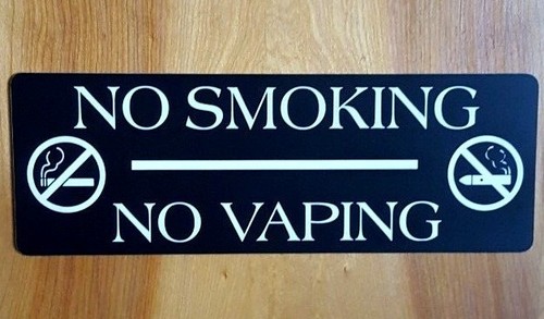 Insegna smoking vaping - no, no
