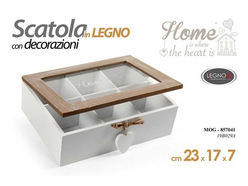 Scatola tea legno - scatola, 6