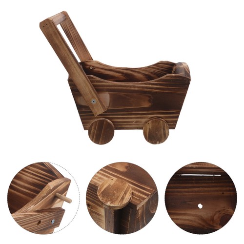 Fioriera carro legno - in,