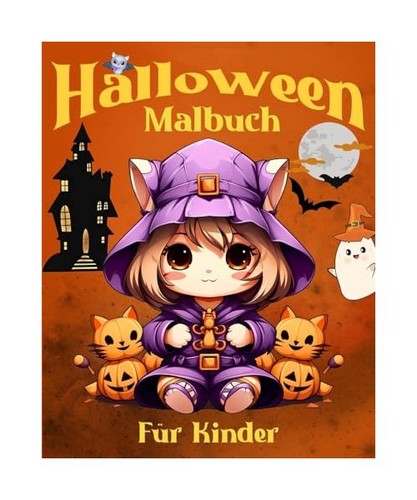 Halloween malbuch kinder - halloween, fr