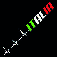 Italia ✔60cm ✔Adesivo Parabrezza ✔ Battito Cardiaco Adesivo ✔ Auto ✔ Italia ✔