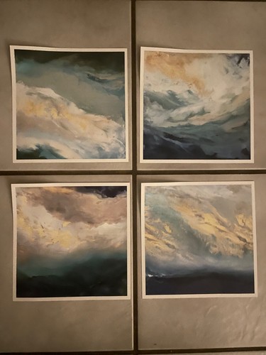Coastal art set - 8,5”,