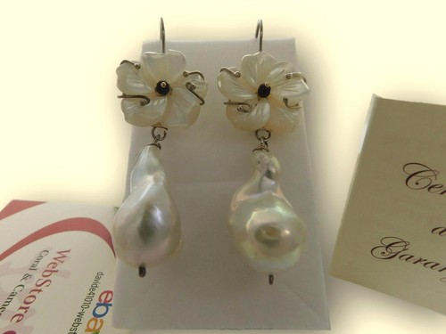 Orecchini con perle - , vere