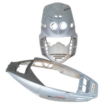 Coppia carene scudo codone MALAGUTI F12 PHANTOM argento 1° serie usato 1994-2001