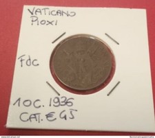 Vaticano moneta Papa Pio XI moneta  10 centesimi 1936