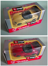 LOTTO 2X Burago 1/43 - Dodge Viper RT/10
