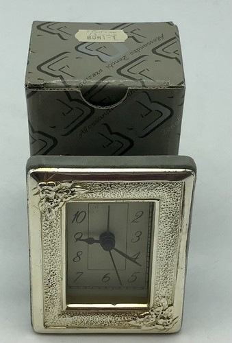 925 silver square clock table - 925%,
