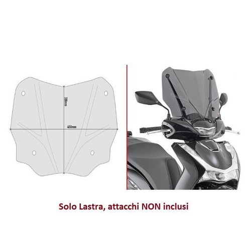 Givi solo cupolino fumè x - givi,