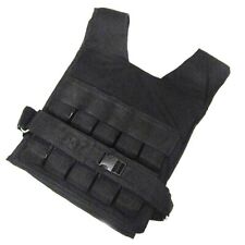 GILET ZAVORRATO 20 KG REGOLABILE GIUBBOTTO PESI NERO JACKET BLACK GIACCA