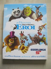 ALBUM DREAMWORKS EROI - ESSELUNGA 2012 - COMPLETO DELLE 180 CARTE - OTTIMO STATO