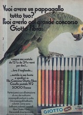 W21 - Colori GIOTTO Pennarelli - Pubblicita Advertising Anni 80
