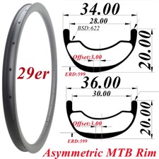 Cerchi Tubeless XC MTB Fibra