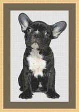 Kit punto croce cane bulldog