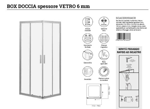 Box doccia 80x80 - doccia,