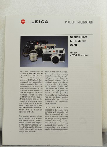 Leica summilux 35mm asph - leica,
