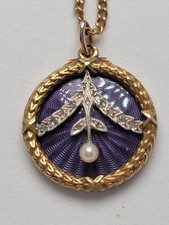 MEDAGLIONE EDOARDIANO ORO 18K