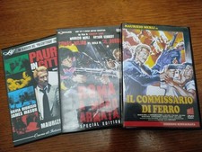 LOTTO 3 DVD MAURIZIO MERLI IL COMMISSARIO DI FERRO PAURA CITTà ROMA MANO ARMATA