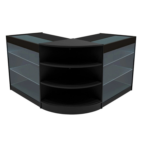 Set bancone nero apollo led - bancone,