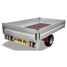 Porta targa Ripetitrice per Rimorchi Camion 500x115 mm Zincatura antiruggine