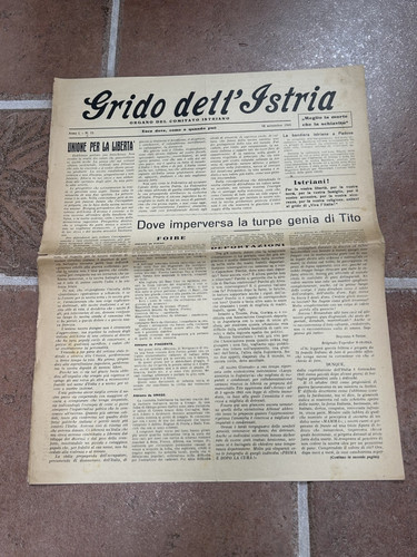 Grido dell istria - grido, nº15