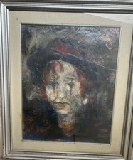 Manuel Campus Volto Di Clown 1971 40x50 Pagliaccio Arte Dipinto Quadro