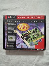 Modem Trust CPCM0P9022-02 56K V.92 PCI Card Intel FUNZIONANTE con Scatola