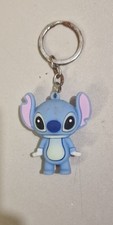 Portachiavi Stitch Disney Lilo & Stitch PVC Gomma Morbida Personaggio Blu
