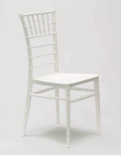 Sedia bianca impilabile - sedia,