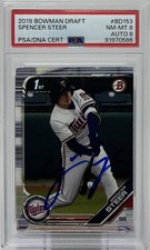Spencer Steer Rookie Auto PSA