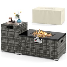 2 PCS Outdoor Rattan Fire