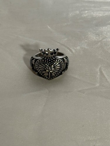 Anello claddagh cuore coronato - anello,