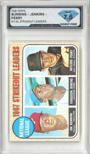 1968 topps bunning jenkins - topps,