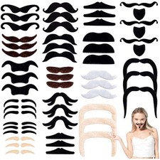 baffi, adesivi, set barba