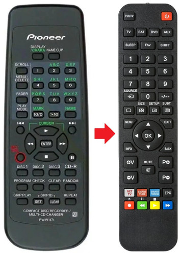 Telecomando adatto per - , pioneer