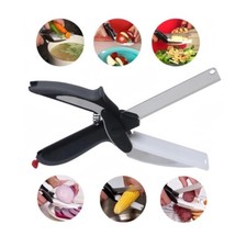 Forbici da cucina con tagliere lama taglia pizza frutta verdura carne