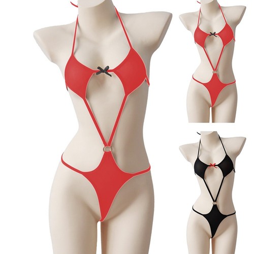 Open bust gstring body - bust,