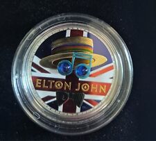 Elton John 1 Oz argento colorata uk nuova