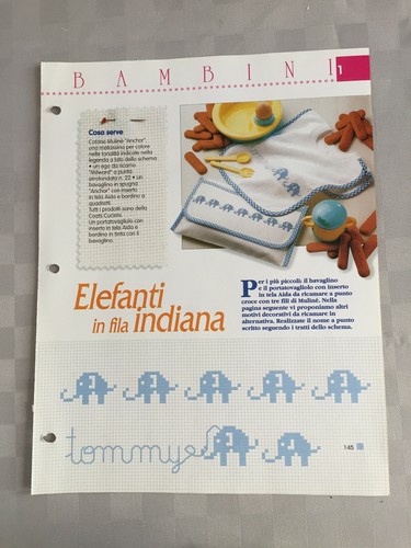 Schema punto croce bambini - schema,
