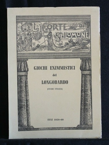 Giochi enimmistici del - giochi,