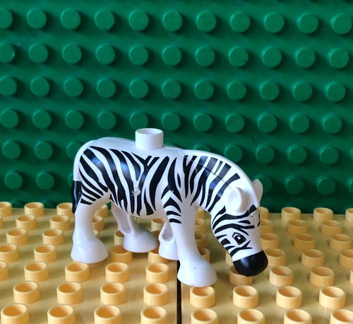 Lego duplo zebra animal - zebra.,