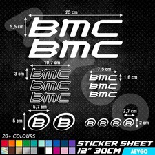 Adesivo decalcomania vinile BMC foglio telaio bici bicicletta MTB mod MX