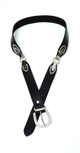 Cintura nera similpelle e - cintura, in