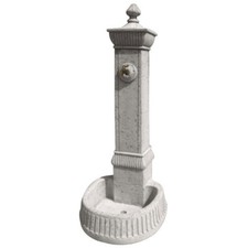 Fontana da giardino bianco