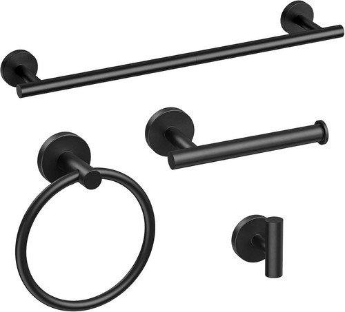 Set porta asciugamani nero - porta,