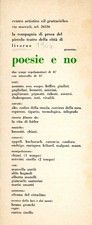 GRUPPO 70, Poesia e no. Invito