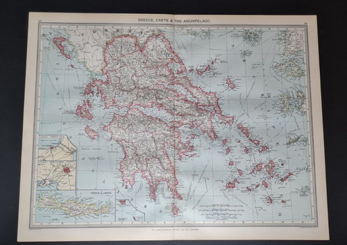 Mappa antica grecia e - (1907),